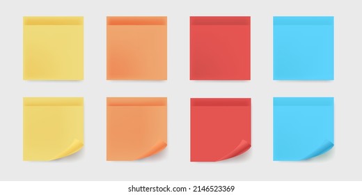 conjunto de colección de papel de notas duras