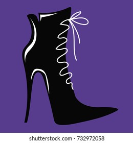 Stiletto heel vector illustration