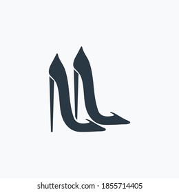 Stiletto icon isolated on clean background. Stiletto icon concept drawing icon in modern style. Vector illustration for your web mobile logo app UI design.