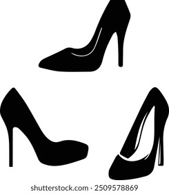 Stiletto Silhouette – Stylish fashionable female heels, shoes designs 