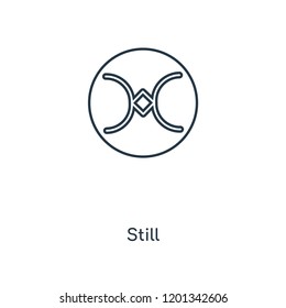 Still concept line icon. Linear Still concept outline symbol design. This simple element illustration can be used for web and mobile UI/UX.