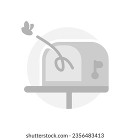 still empty. no email or message yet concept illustration flat design vector eps10. simple, modern graphic element for landing page, empty state ui, infographic