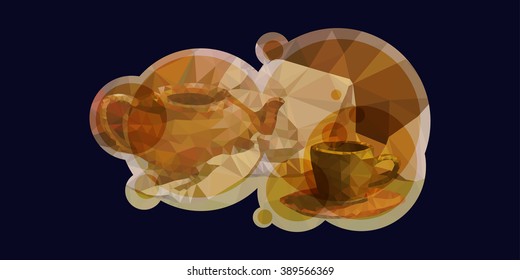 still life in bed tones in modern processing