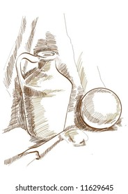 still life - drawing
