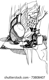 Still Life with Jug and grinder