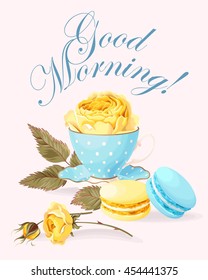 Still life with macarons