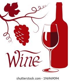 still life with red wine