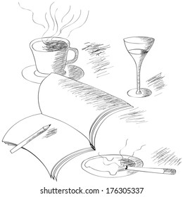 still life sketch