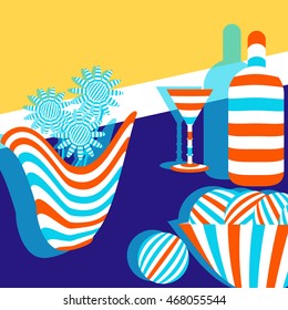 Still Life with Stripes