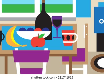 still life - vector cartoon