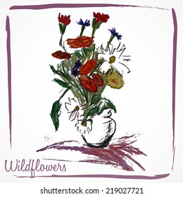 Still, wildflowers