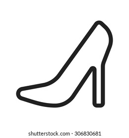 Stilletos, heel, style icon vector image. Can also be used for wedding. Suitable for use on web apps, mobile apps and print media.