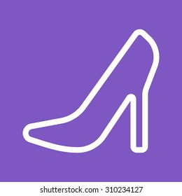 Stilletos, heel, style icon vector image. Can also be used for wedding. Suitable for use on web apps, mobile apps and print media.