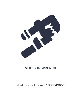 stillson wrench icon. Simple element illustration from tools concept. stillson wrench editable symbol design on white background. Can be use for web and mobile.