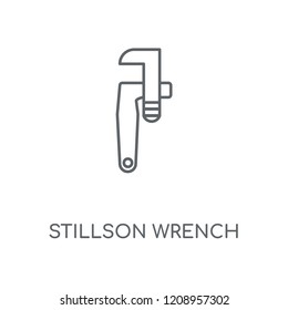 stillson wrench linear icon. stillson wrench concept stroke symbol design. Thin graphic elements vector illustration, outline pattern on a white background, eps 10.