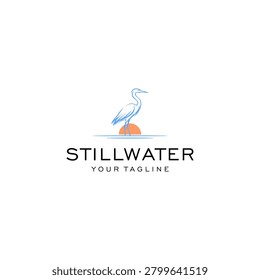 Stillwater logo Vector with Crane design