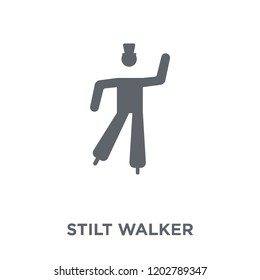 Stilt walker icon. Stilt walker design concept from Circus collection. Simple element vector illustration on white background.