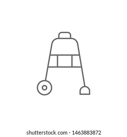 Stilts, disabled person icon. Element of medicine icon. Thin line icon
