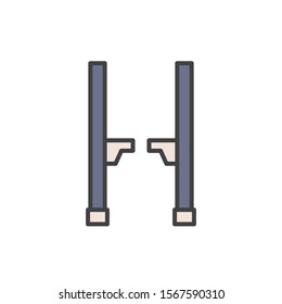 stilts icon vector filled outline style design