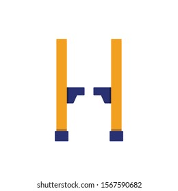 stilts icon vector flat style design