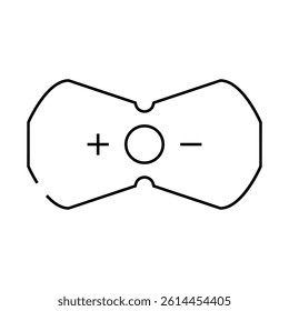 stimulant for press line icon vector. stimulant for press sign. isolated contour symbol black illustration