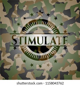 Stimulate camouflaged emblem