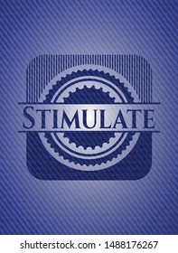 Stimulate jean background. Vector Illustration. Detailed.