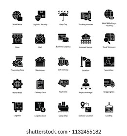 
Stimulating Logistics Delivery Icons
