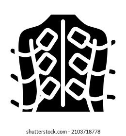 vector de icono de glifo de terapia de estimulación. signo de terapia de estimulación. símbolo de contorno aislado ilustración negra