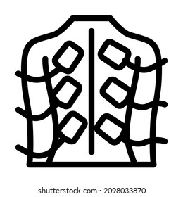 Stimulationstherapie Linie Symbol Vektor. Stimulationstherapie-Zeichen. isoliertes Kontursymbol