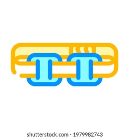 estimulador con vector de icono de color de correa. estimulador con signo de correa. ilustración de símbolo aislado