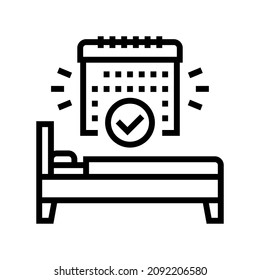 vector de icono de línea de la terapia de control del estímulo. signo de terapia de control de estímulo. símbolo de contorno aislado ilustración negra