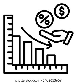 Stimulus Measures Icon line vector illustration