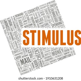 Stimulus Vector Illustration Word Cloud Isolated Stock Vector (Royalty ...