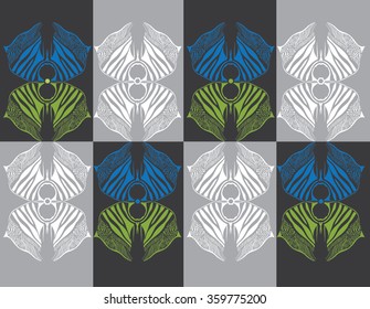 Sting Ray Vector Pattern