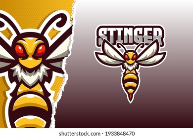 Plantilla de logotipo de juego de deporte electrónico Stinger