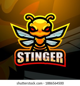 Stinger Mascot Esport Logo Design