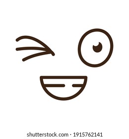 stinging the eye cartoon face emoticon icon vector illustration design