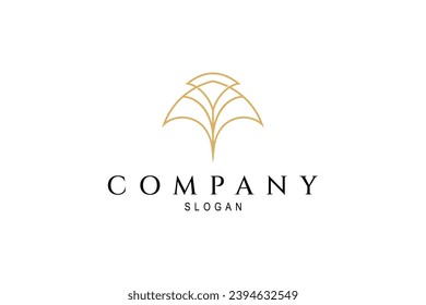 Stingray abstract line art illustration logo design