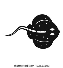 Stingray fish icon. Simple illustration of stingray fish vector icon for web