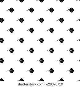 Stingray fish pattern seamless in simple style vector illustration