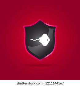 stingray icon. animal sign