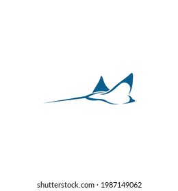 Stingray icon logo design concept template illustrtation vector