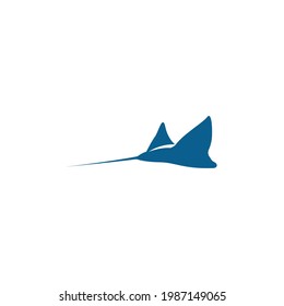 Stingray icon logo design concept template illustrtation vector