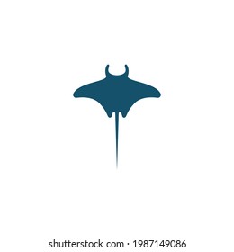Stingray icon logo design concept template illustrtation vector