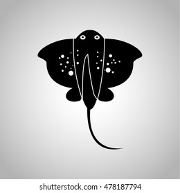 Stingray icon on the background