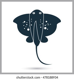 Stingray icon on the background