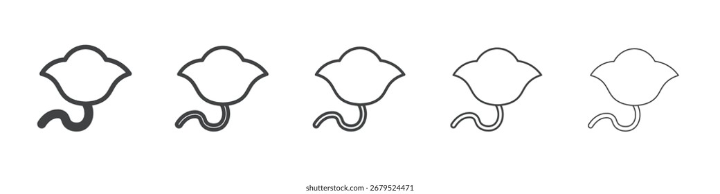 Stingray Symbol einfache Illustration Sammlungssymbol