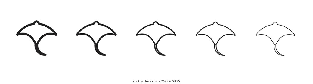 Icono de Stingray Ilustración vectorial aislada