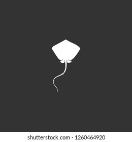 stingray icon vector. stingray sign on black background. stingray icon for web and app